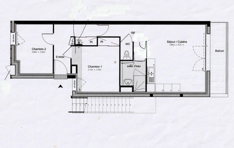 Appartement - 60 m² - 3 pièces