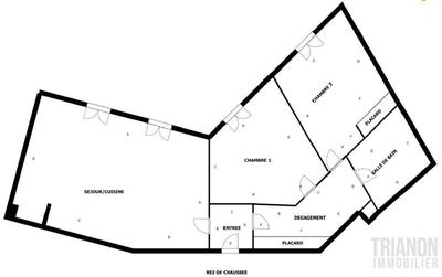 Appartement - 72 m² - 3 pièces