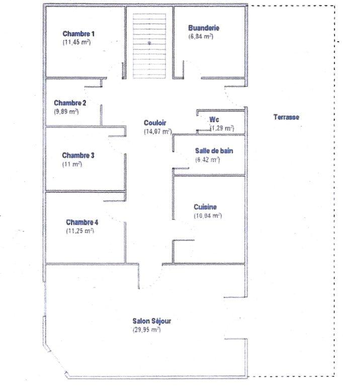 Appartement - 126 m² - 5 pièces