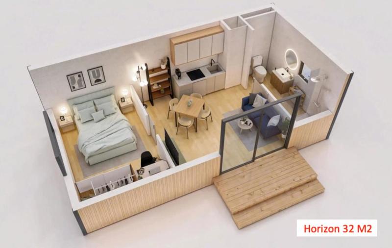 Maison - 15 m² - 1 pièce