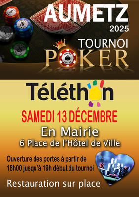 Poker Téléthon Aumetz 2025