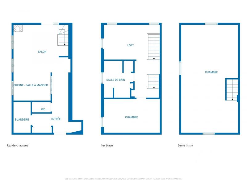 Maison de ville - 90 m² - 4 pièces