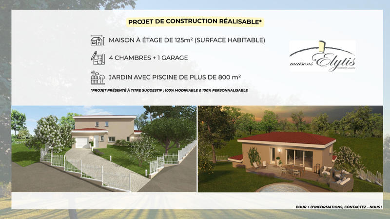 Terrain constructible - 963 m²
