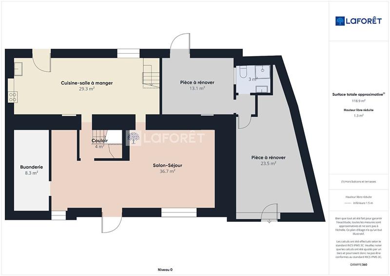 Maison ancienne - 147 m² - 6 pièces