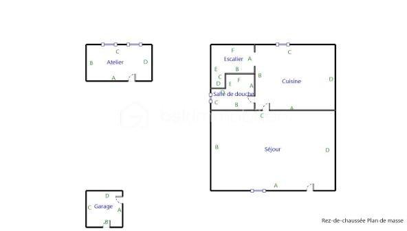 Maison ancienne - 60 m² - 3 pièces