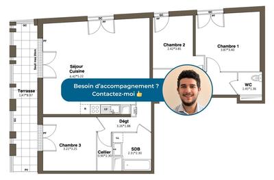 Appartement - 87 m² - 4 pièces