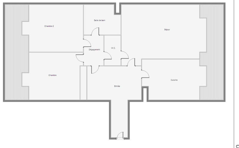 Appartement - 70 m² - 3 pièces