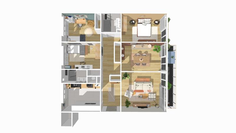 Appartement - 110 m² - 4 pièces