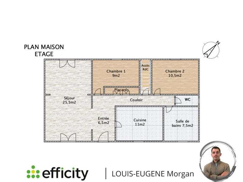 Maison - 87 m² - 5 pièces