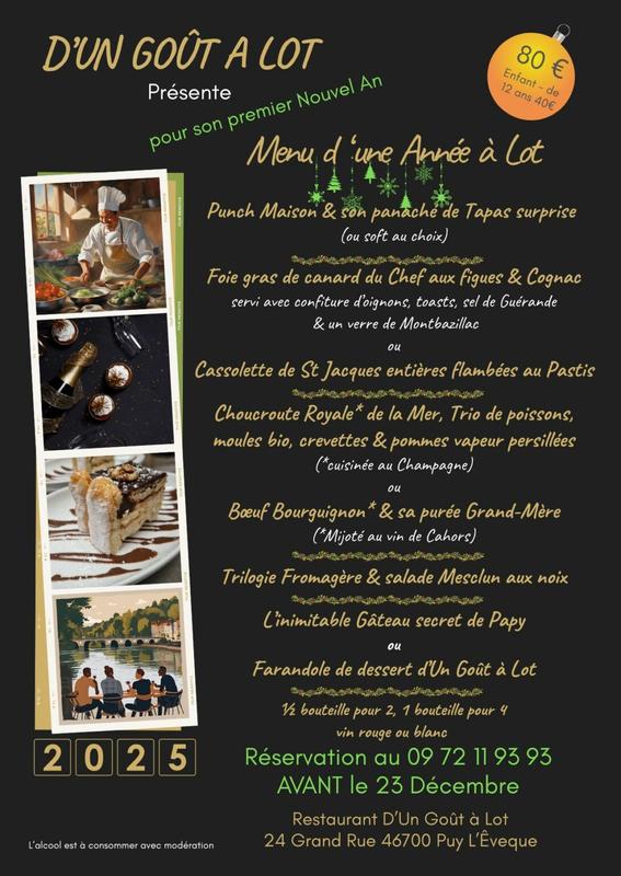 Menu d’Une Année à Lot