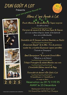 Menu d’Une Année à Lot