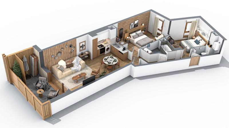 Appartement - 67 m² - 3 pièces