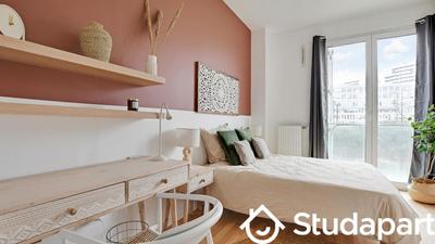 Chambre - 9 m² - 1 pièce