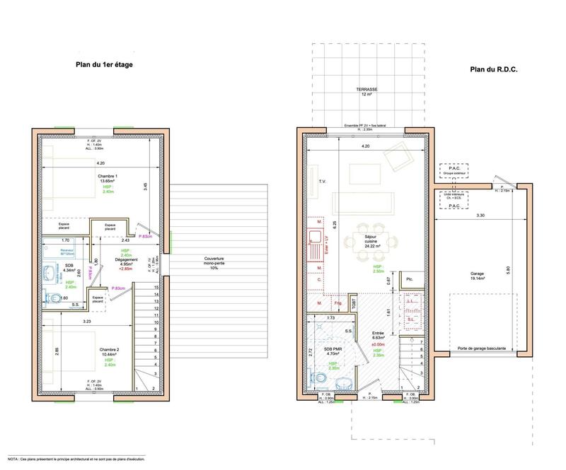 Maison - 70 m² - 4 pièces
