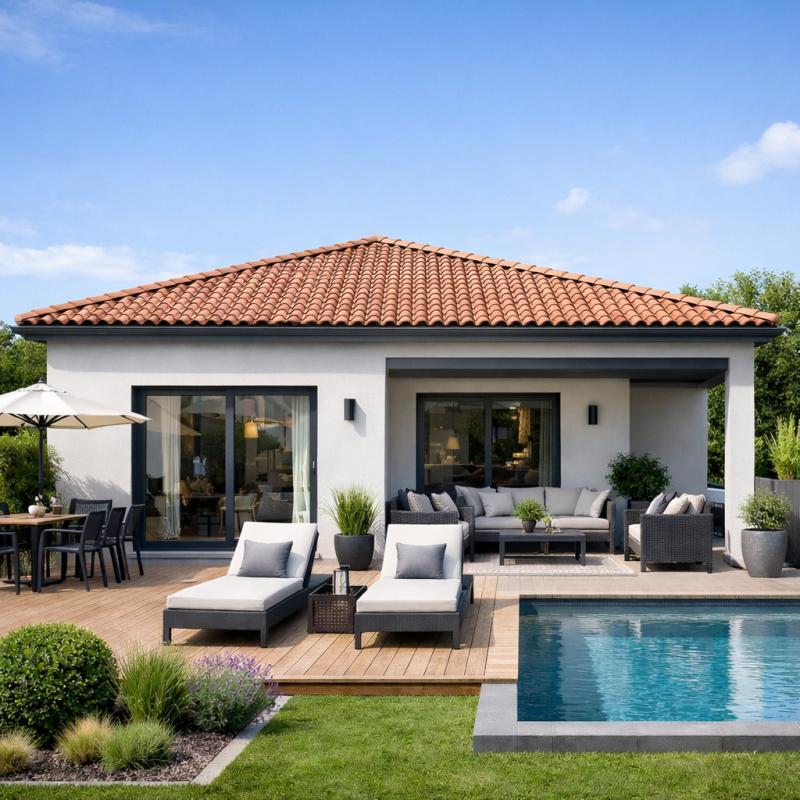 Maison - 80 m² - 4 pièces