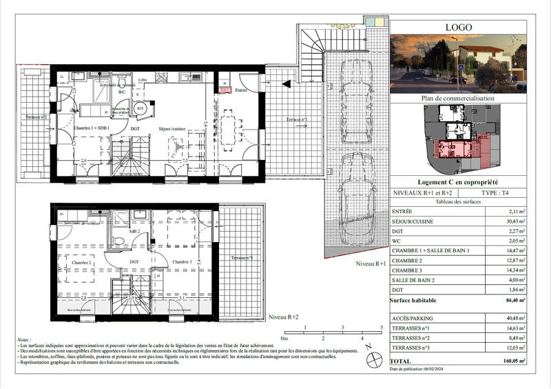 Appartement - 85 m² - 4 pièces