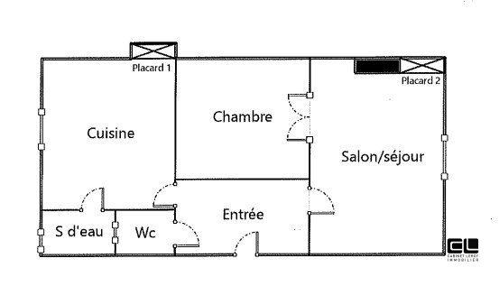 Appartement - 40 m² - 2 pièces