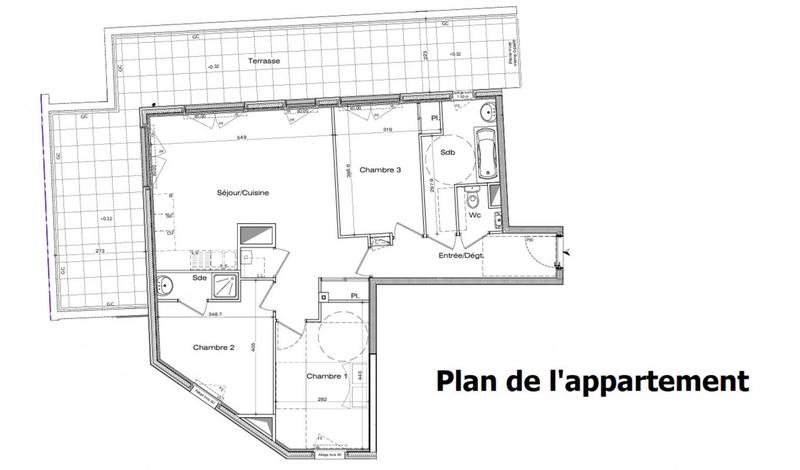 Appartement - 77 m² - 4 pièces