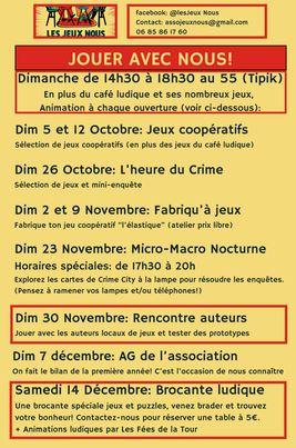 Café ludique : Ag de l'association