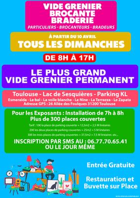 Vide Grenier Brocante Braderie Toulouse Lac de Sesquieres