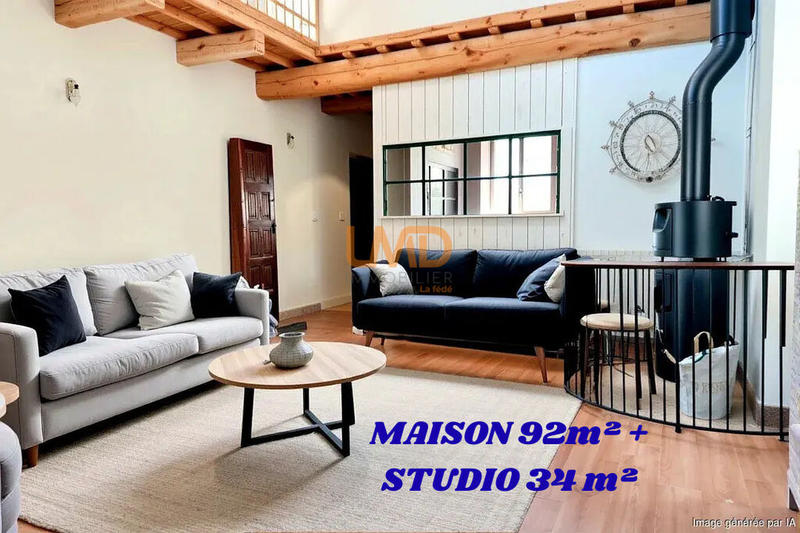 Maison de village - 92 m² - 4 pièces