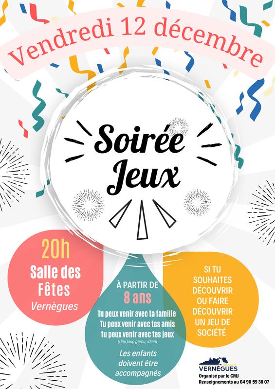 Soirée jeux à Vernègues