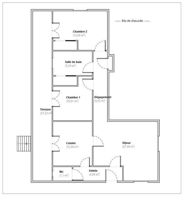 Appartement - 78 m² - 3 pièces