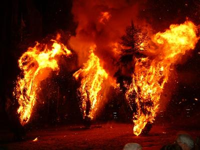 Crémation des trois sapins