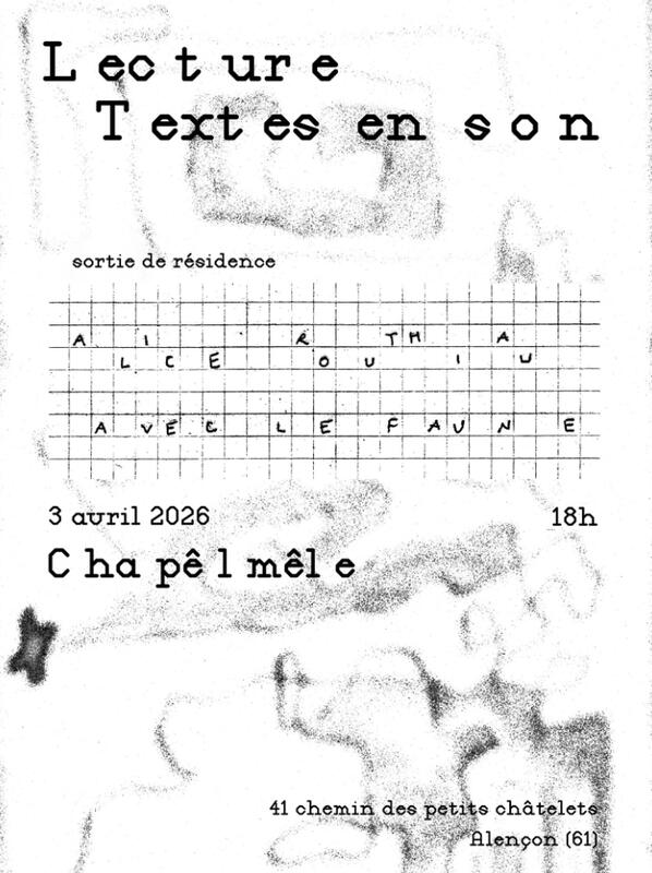 Sortie de résidence : Alice Routhiau avec le Faune