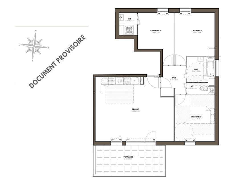 Appartement - 76 m² - 4 pièces