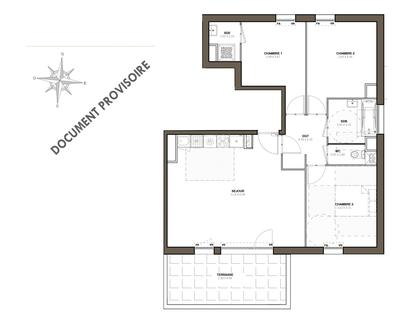 Appartement - 76 m² - 4 pièces