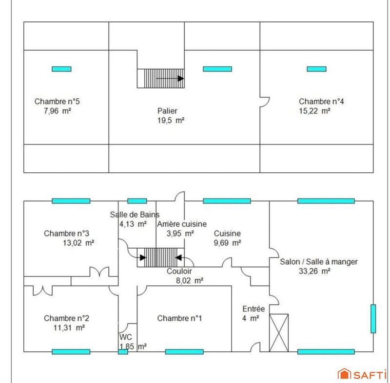 Maison - 145 m² - 7 pièces