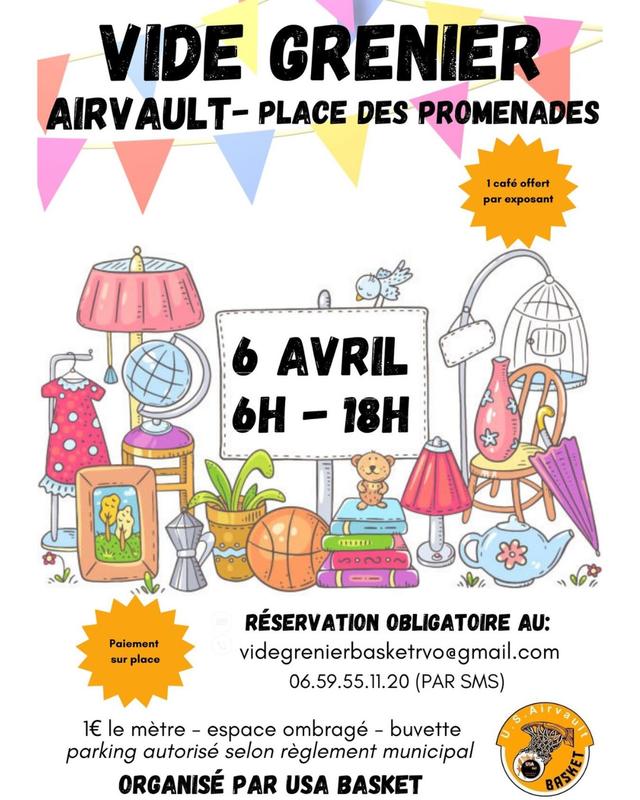 Vide-greniers, à l'occasion de la foire de Pâques