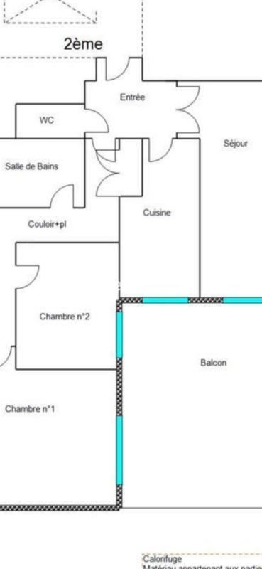 Appartement - 70 m² - 3 pièces