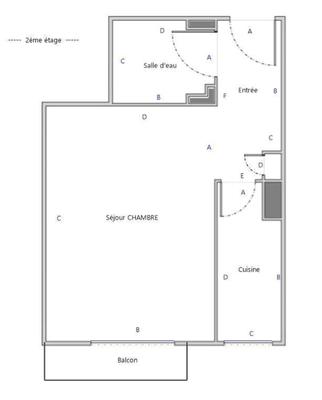 Appartement - 36 m² - 1 pièce