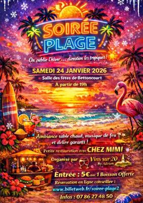 Soirée plage - on oublie l'hiver