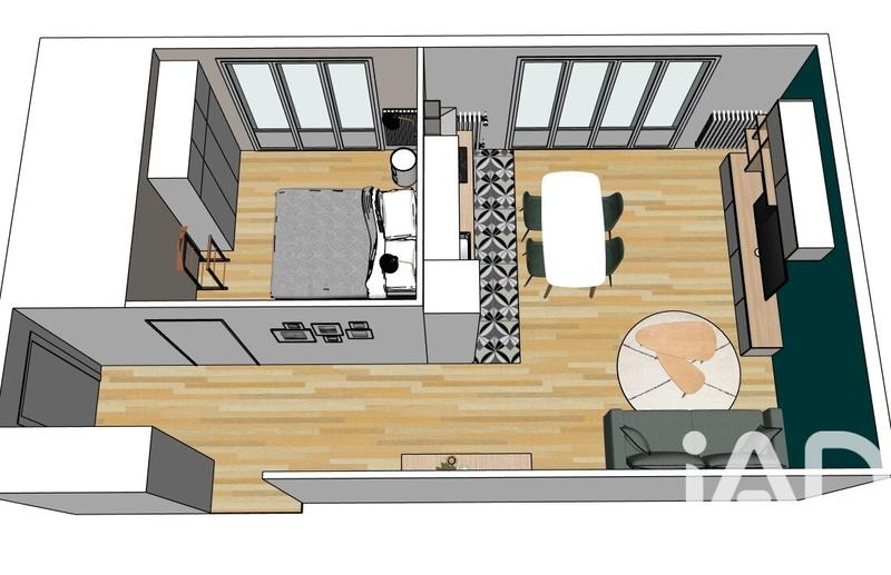 Appartement - 62 m² - 3 pièces