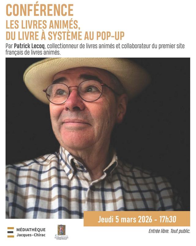 Conférence "Les livres animés, du livre à systèmes… au pop-up"