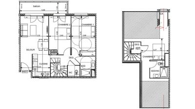 Duplex - 78 m² - 4 pièces