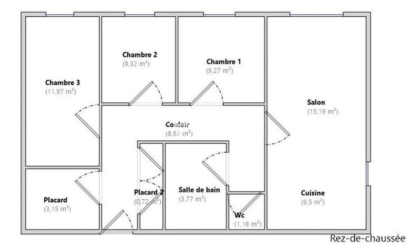 Appartement - 73 m² - 4 pièces