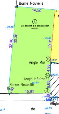 Terrain - 465 m²