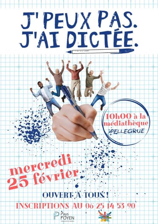 Dictée à la Médiathèque de Pellegrue