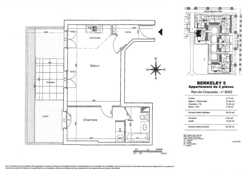 Appartement - 39 m² - 2 pièces