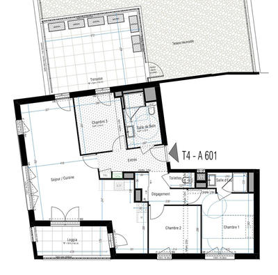 Appartement - 89 m² - 4 pièces