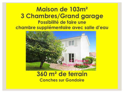 Maison - 103 m² - 5 pièces