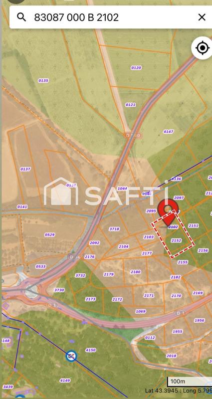 Terrain agricole - 2 570 m²