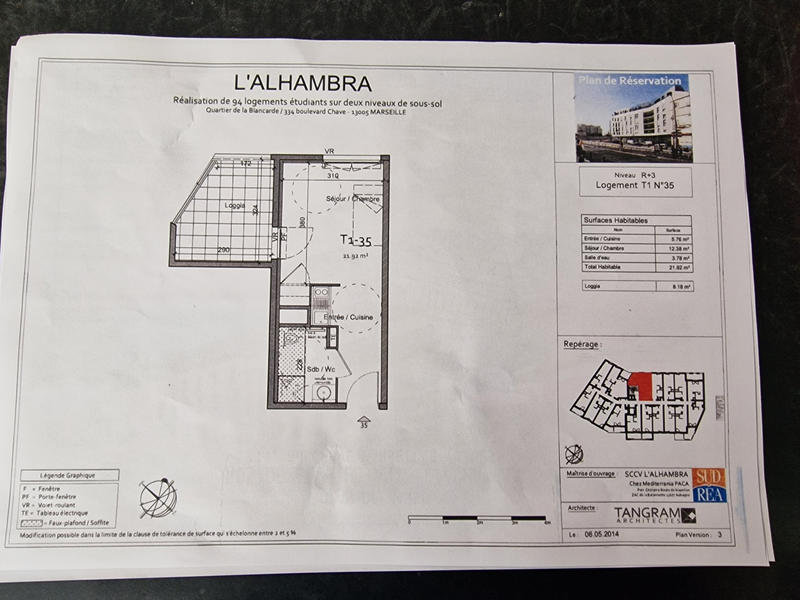 Appartement - 22 m² - 1 pièce