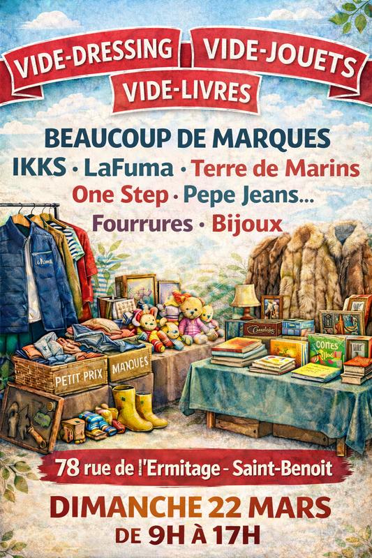 Vide-dressing, vide-livres, vide-jouets