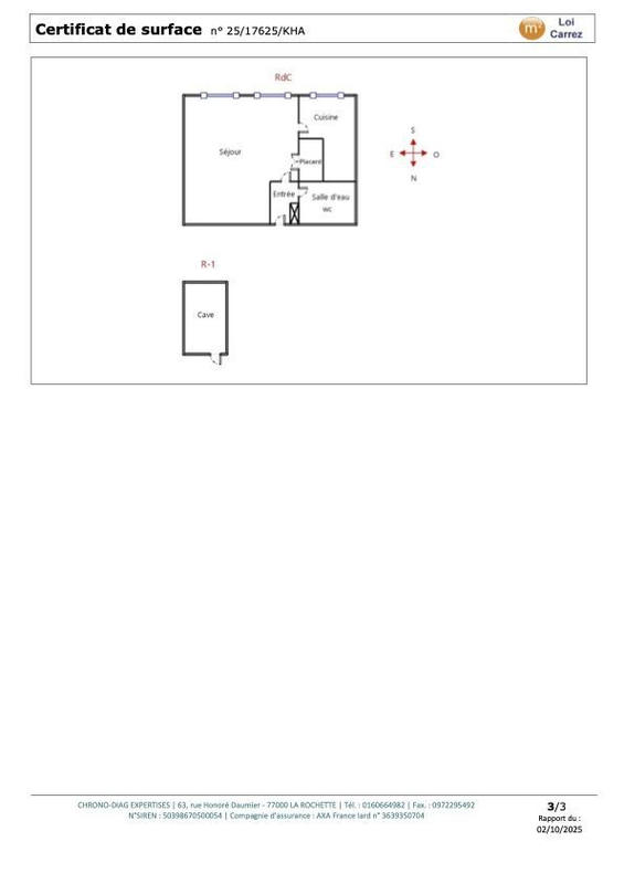 Appartement - 27 m² - 1 pièce