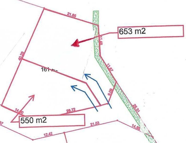 Terrain - 550 m²